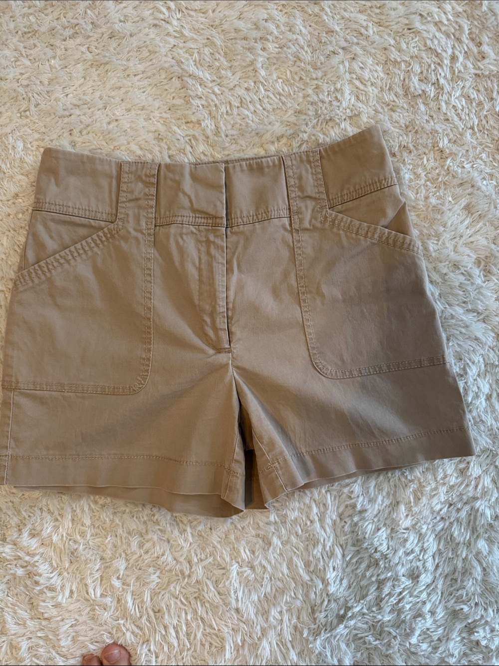 White House Black Market Tan Bermuda Shorts